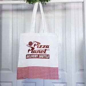 Pizza planet canvas tote bag